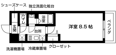 間取り トレジャーマンションⅡ